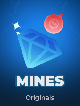 Mines Originals catalogue cover with a blue gem illustration